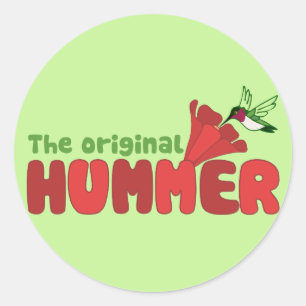 Originele Hummer Ronde Sticker