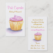 Originele illustratie Cupcake-Visitekaartjes Visitekaartje (Voorkant / Achterkant)