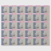 Originele illustratie van de verjaardagstaart van  cadeaupapier (Vlak)