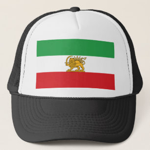 Originele Iraanse Leeuw en Zon Historische Vlag Trucker Pet