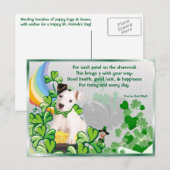 Originele Jack Russell St Pattys Je hebt mail #3 Briefkaart (Voorkant / Achterkant)