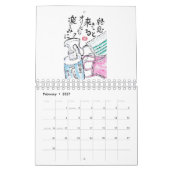 Originele Japanse Etegami-kalender Kalender (Feb 2027)