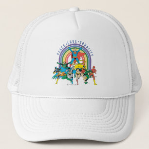 Originele Justice League - Peace, Love, Equality Trucker Pet