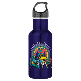 Originele Justice League - Peace, Love, Equality Waterfles