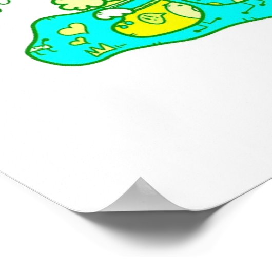 Originele Kerstavond Groene Appel Print (Hoek)