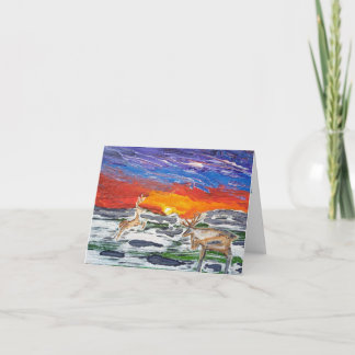 ORIGINELE KERSTKUNST KAART