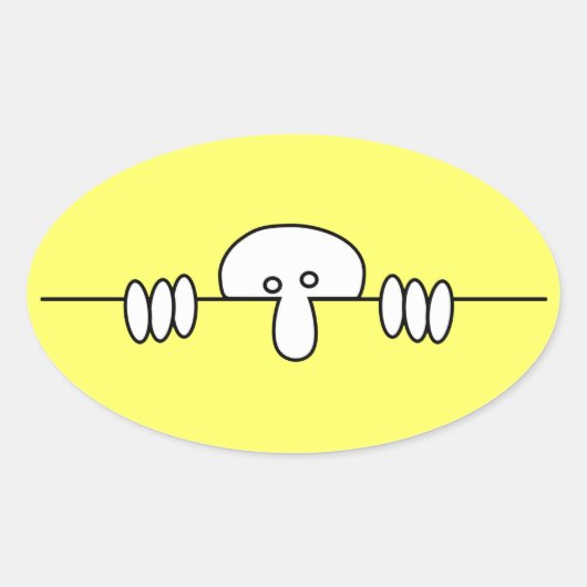 Originele Kilroy Ovale Sticker (Voorkant)