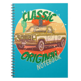 Originele klassieke vintage stijl pickup notitieboek