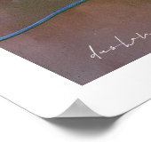 Originele kleurrijke Abstracte kunst van Dushan Poster (Hoek)