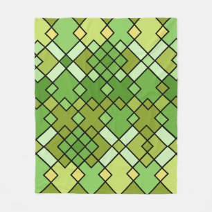 originele kleurrijke geometrische vormen fleece deken