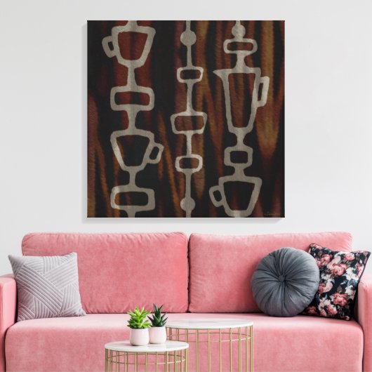 Originele koffiekunst canvas afdruk (Insitu (Woonkamer))