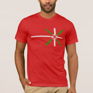 Originele krijt getrokken Ikurriña en Lauburu T-shirt