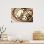 Originele Kunst - Abstracte Balls Print Poster (Keuken)