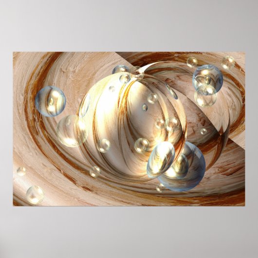 Originele Kunst - Abstracte Balls Print Poster (Voorkant)