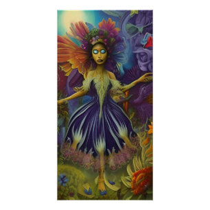 Originele Kunst Abstracte Spirituele Bohemiaanse g Perfect Poster