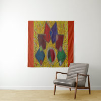 Originele kunst abstracte vierkanten diamanten pat