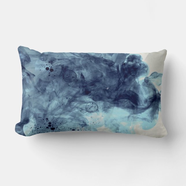 Originele kunst: "aqua klokken" kussen (Voorkant)