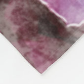 ** Originele Kunst AR1 - Schilderij met Roze Pioen Fleece Deken (Hoek)