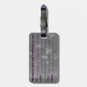 Originele kunst: "de hogere schapen dwalen" bagagelabel (Achterkant verticaal)