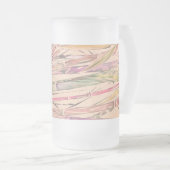 Originele Kunst Digitale Waterverf Bamboe Frosted  Matglas Bierpul (Voorkant rechts)