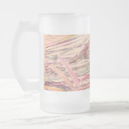 Originele Kunst Digitale Waterverf Bamboe Frosted  Matglas Bierpul