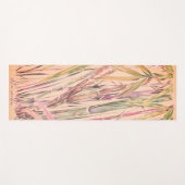 Originele Kunst Digitale Waterverf Bamboe Yoga Mat (Voorkant (horizontaal))