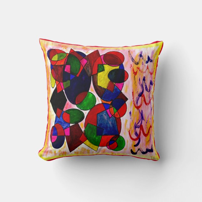 Originele kunst door sixsox gesigneerd kussen deco (Voorkant)