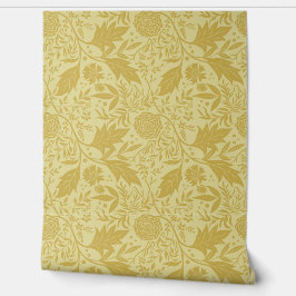 Originele Kunst en Ambachten Botanisch Geel bloemw Behang