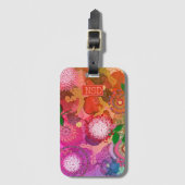 Originele Kunst en Digitaal Grafisch en Floral Ont Bagagelabel (Voorkant (verticaal))