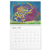 Originele kunst - Kalender voor dieren en landscha (Feb 2026)