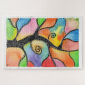 Originele kunst - Levensboom van Maria Tzamtzi Legpuzzel (Horizontaal)