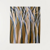 Originele Kunst Magische Bos Bomen Natuur Abstract Wandkleed (Voorkant)