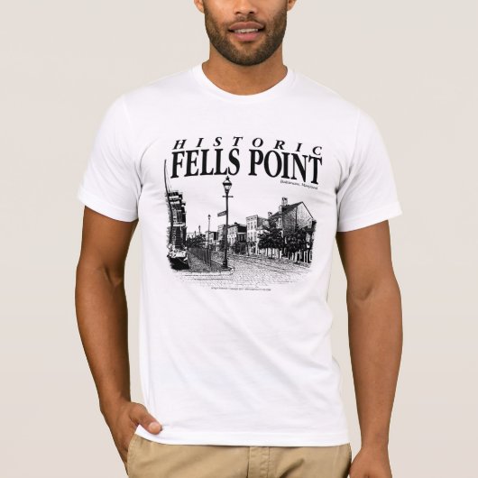 Originele kunst met "Historic Fells Point" T-shirt (Voorkant)