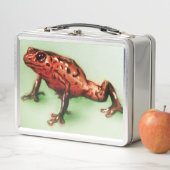 Originele  kunst metalen lunchbox - Frog (In situ)