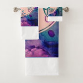 Originele kunst moderne badhanddoek Set Bad Handdoek (Insitu)
