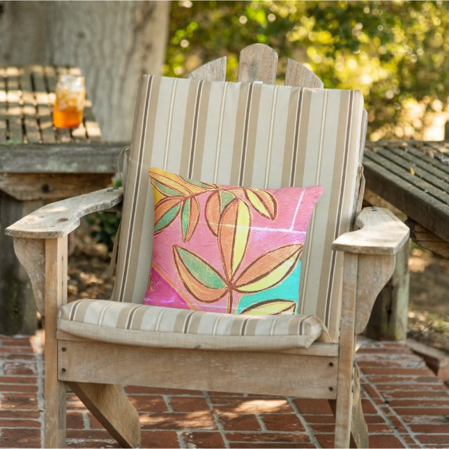 Originele kunst outdoor kussen (Stoel)