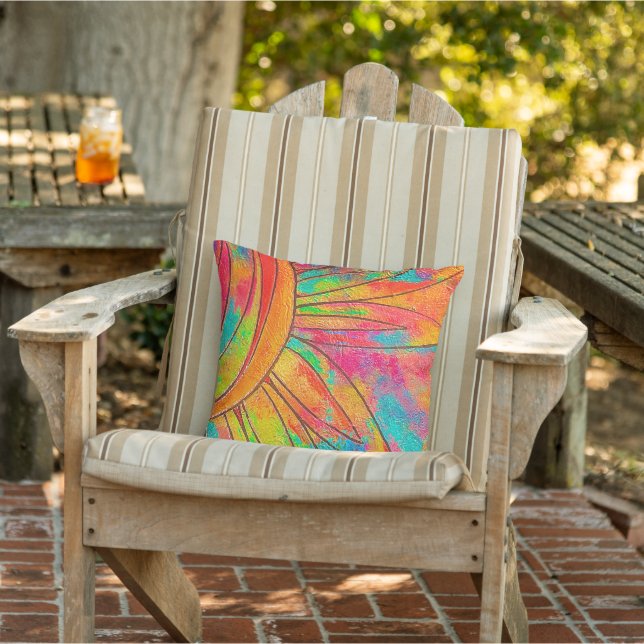 Originele kunst outdoor kussen (Stoel)