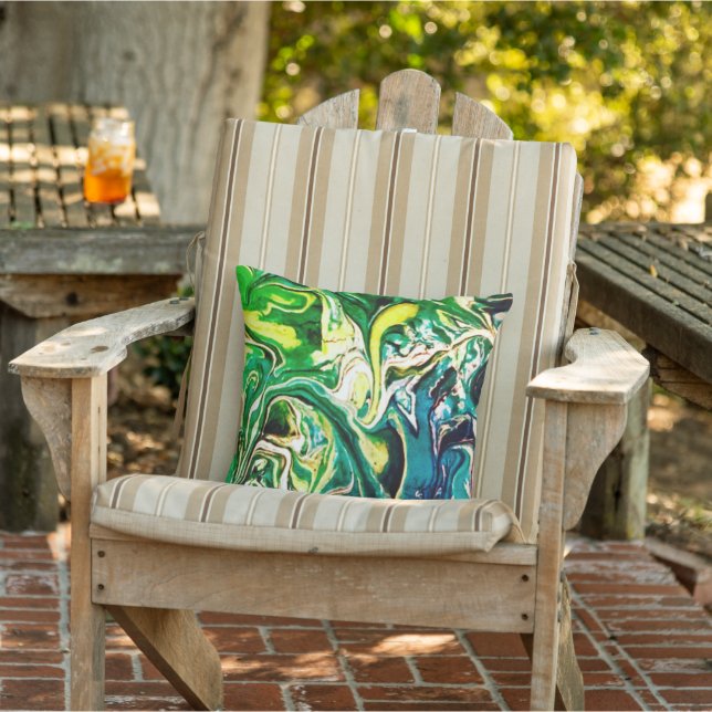 Originele kunst outdoor kussen (Stoel)