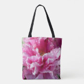 *~* Originele kunst Roze pony Floral AR1 Schildere Tote Bag (Achterkant)