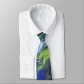 Originele Kunst Unieke Abstracte NeckTie Stropdas (Gebonden)