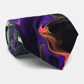 Originele Kunst Unieke Abstracte NeckTie Stropdas (Opgerold)