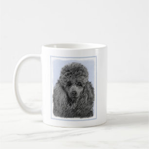 Originele Kunst Zwart Miniatuur Speelgoed Poodle S Koffiemok