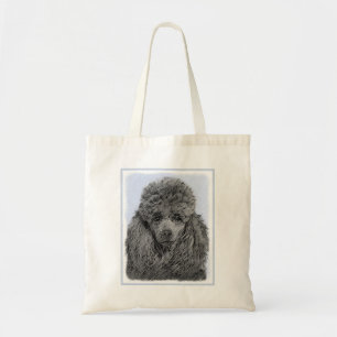 Originele Kunst Zwart Miniatuur Speelgoed Poodle S Tote Bag
