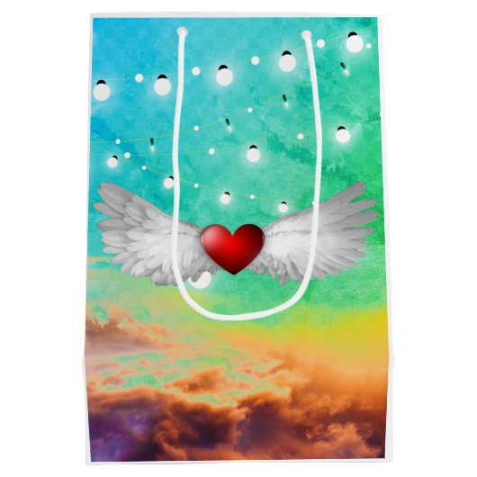 ORIGINELE KUNSTGEWINGDE WARMTECESTST-tas Medium Cadeauzakje (Achterkant)