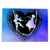 ORIGINELE KUNSTHART, STROMEN EN CLOUDS GIFT BAG GROOT CADEAUZAKJE (Achterkant)