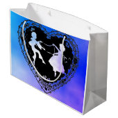 ORIGINELE KUNSTHART, STROMEN EN CLOUDS GIFT BAG GROOT CADEAUZAKJE (Achterkant Gekanteld)