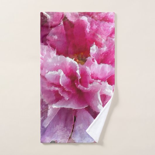 *~* Originele Kunstroze pony Floral Painal AR1 Bad Handdoek (Handdoek)