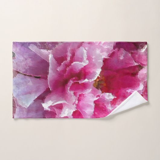 *~* Originele Kunstroze pony Floral Painal AR1 Bad Handdoek (Handdoek)