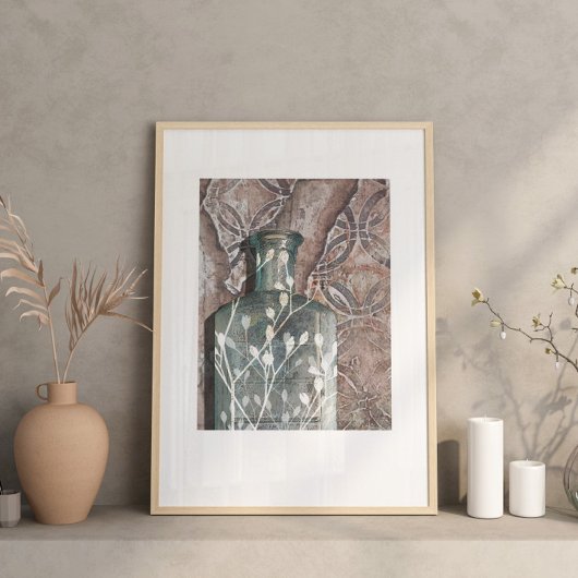 Originele Kunstwerk  Fles & Foliage Poster