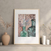 Originele Kunstwerk  Fles & Foliage Poster